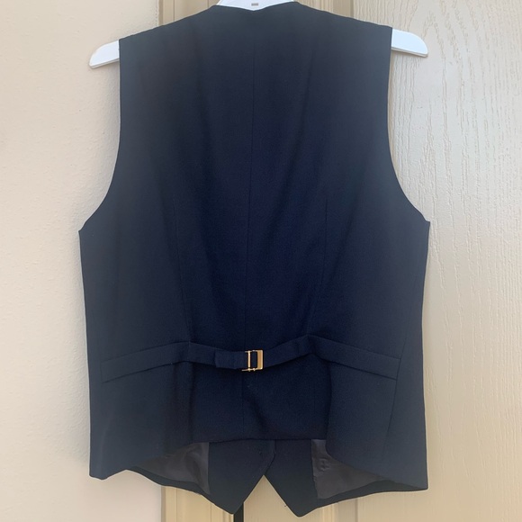 Lauren Ralph Lauren Navy Blue Vest with Gold Buttons - Picture 2 of 9